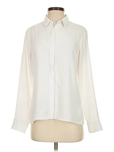 Pre-owned Express Long Sleeve Blouse In Ivory