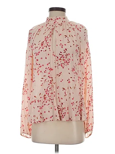 Pre-owned Express Long Sleeve Blouse In Ivory