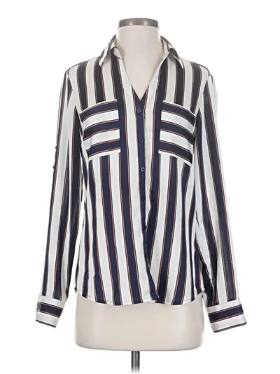 Pre-owned Express Long Sleeve Blouse In Ivory