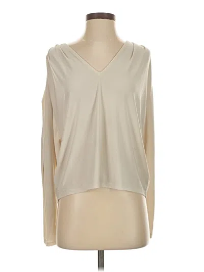 Pre-owned Express Long Sleeve Blouse In Ivory