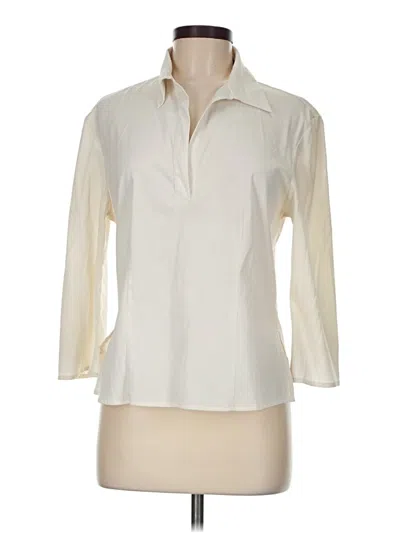 Pre-owned Express Long Sleeve Blouse In Ivory