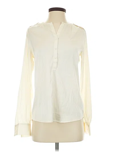 Pre-owned Express Long Sleeve Blouse In Ivory