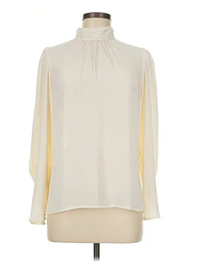 Pre-owned Express Long Sleeve Blouse In Ivory