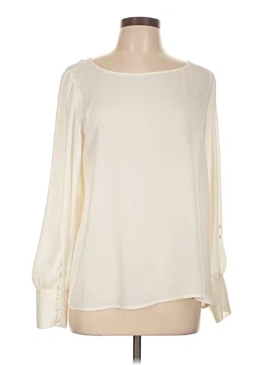 Pre-owned Express Long Sleeve Blouse In Ivory