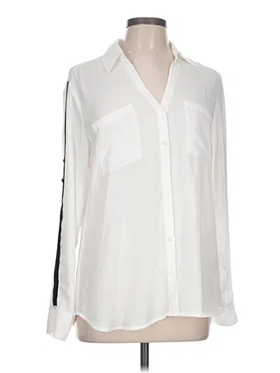Pre-owned Express Long Sleeve Blouse In Ivory