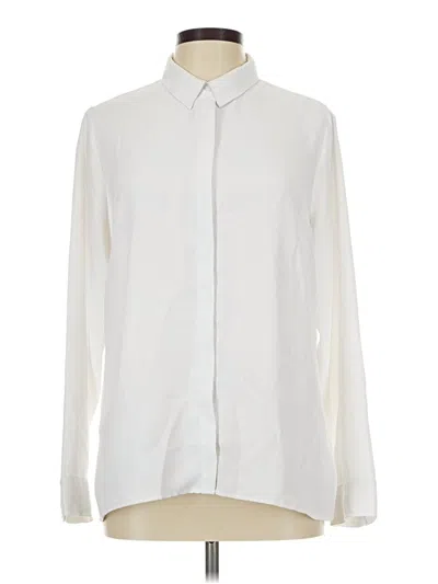 Pre-owned Express Long Sleeve Blouse In Ivory