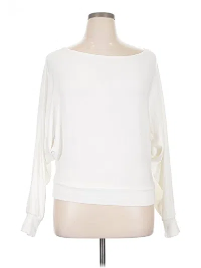 Pre-owned Express Long Sleeve Blouse In Ivory