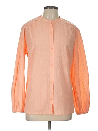 Express Long Sleeve Blouse In Orange