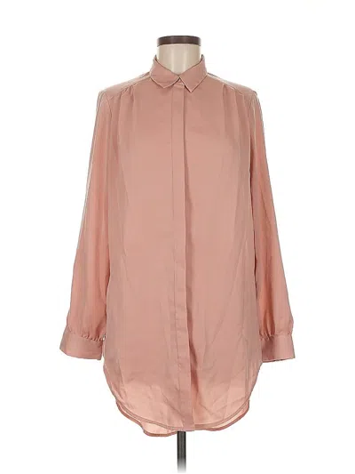 Pre-owned Express Long Sleeve Blouse In Pink