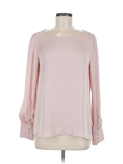 Pre-owned Express Long Sleeve Blouse In Pink