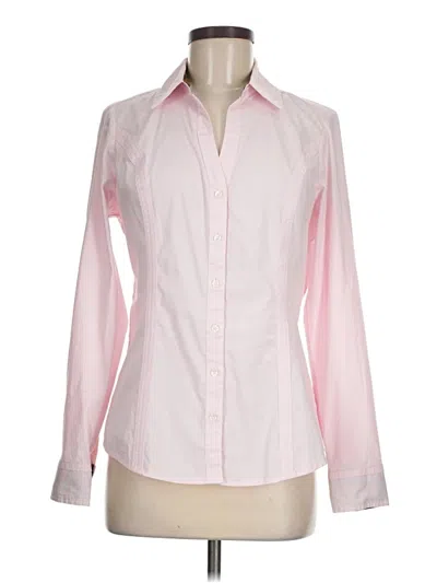Pre-owned Express Long Sleeve Blouse In Pink