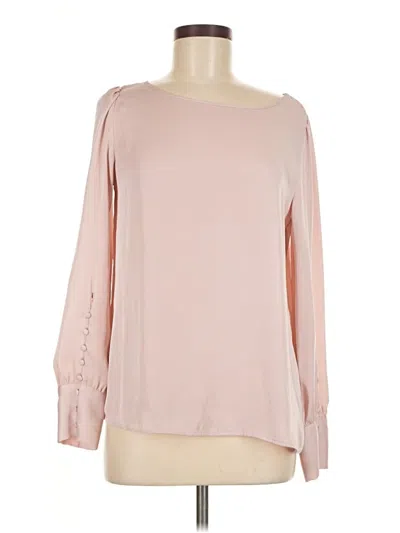 Pre-owned Express Long Sleeve Blouse In Pink