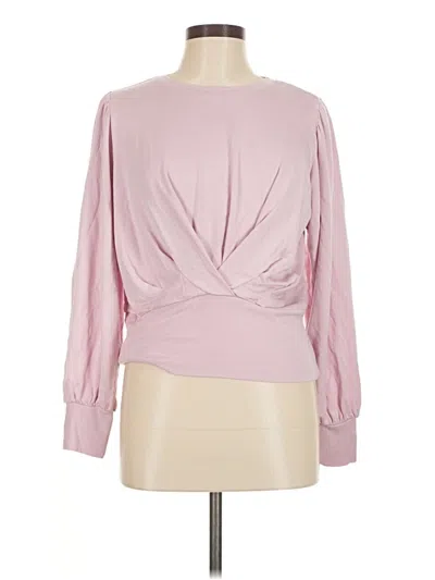 Pre-owned Express Long Sleeve Blouse In Pink