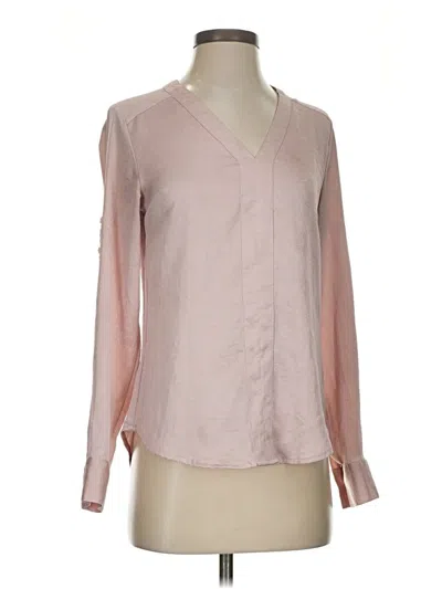 Pre-owned Express Long Sleeve Blouse In Pink