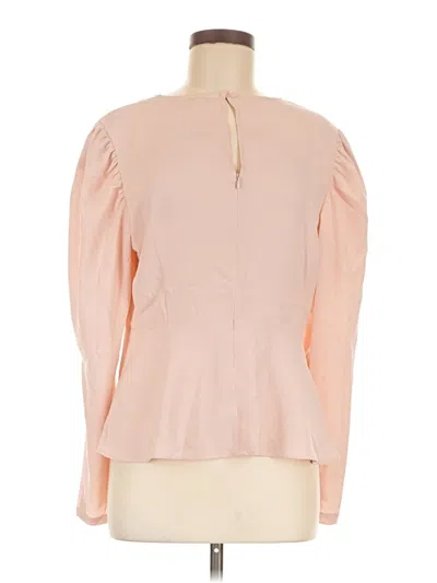 Pre-owned Express Long Sleeve Blouse In Pink