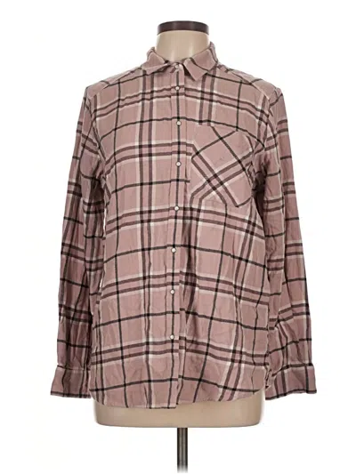 Pre-owned Express Long Sleeve Blouse In Pink