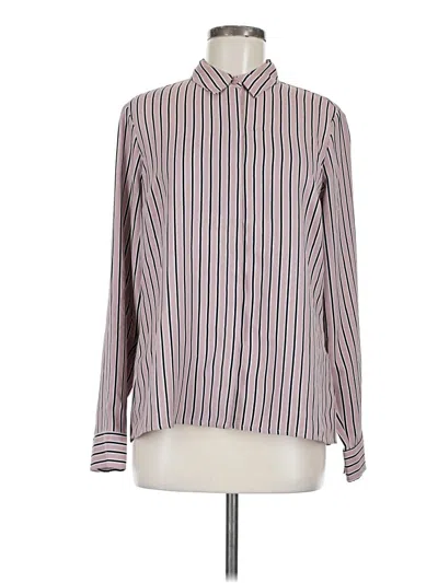 Pre-owned Express Long Sleeve Blouse In Pink