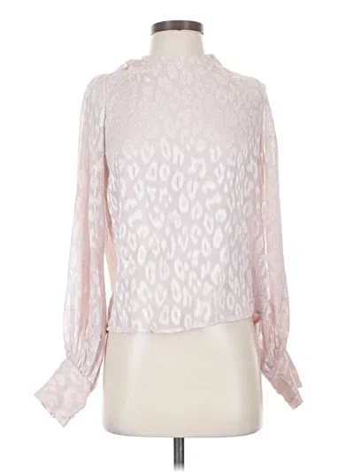 Pre-owned Express Long Sleeve Blouse In Pink