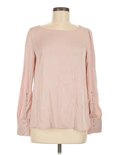 Pre-owned Express Long Sleeve Blouse In Pink