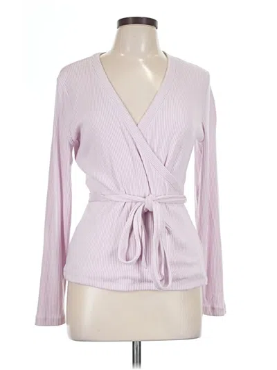 Pre-owned Express Long Sleeve Blouse In Pink