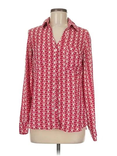 Pre-owned Express Long Sleeve Blouse In Red