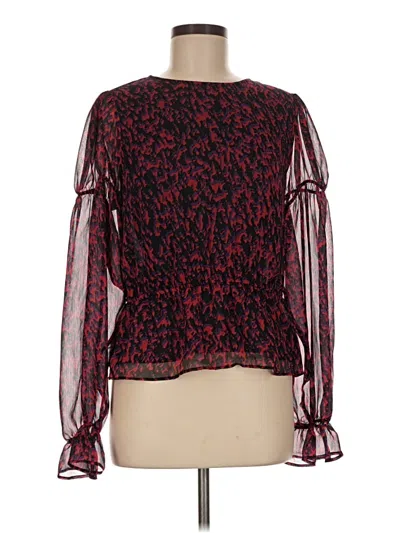 Express Long Sleeve Blouse In Red