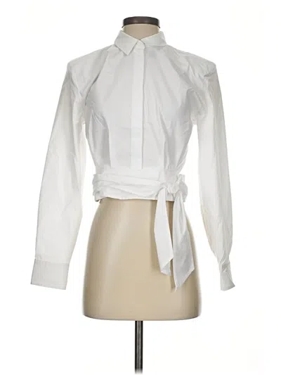 Express Long Sleeve Blouse In White