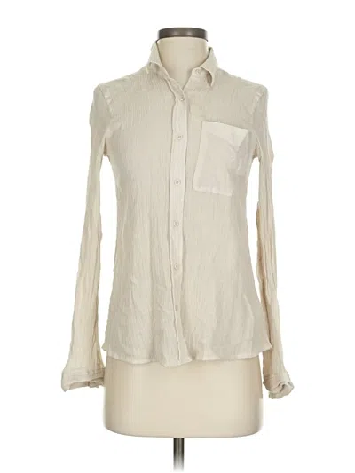 Pre-owned Express Long Sleeve Button Down Shirt In Brown