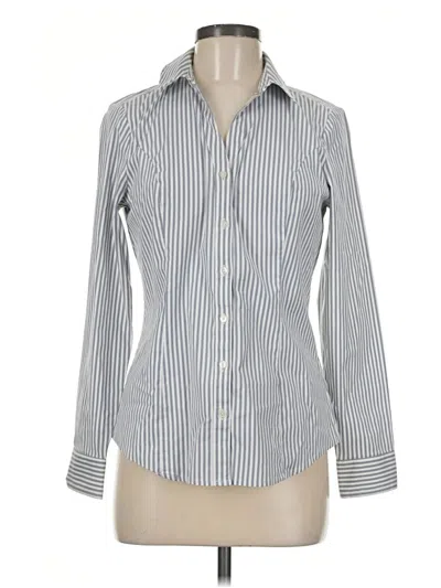 Pre-owned Express Long Sleeve Button Down Shirt In Gray