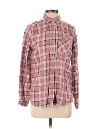 Pre-owned Express Long Sleeve Button Down Shirt In Pink