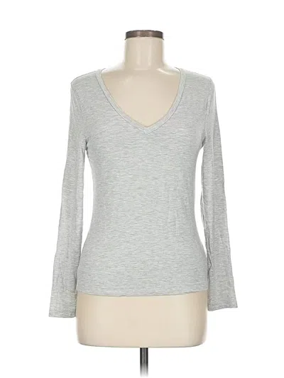 Pre-owned Express Long Sleeve T-shirt In Gray
