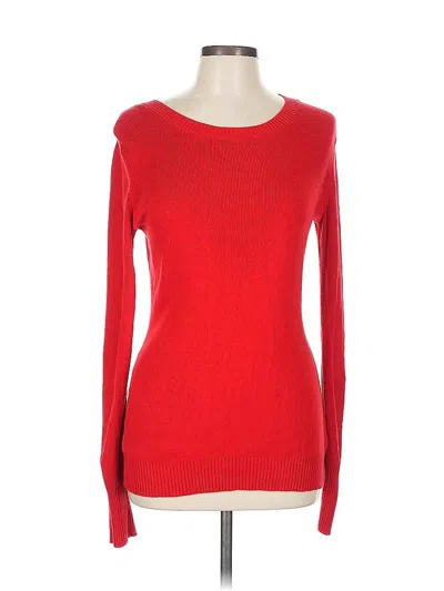 Pre-owned Express Long Sleeve T-shirt In Red