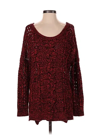 Pre-owned Express Long Sleeve T-shirt In Red