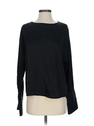 Pre-owned Express Long Sleeve Top Black Boatneck Tops