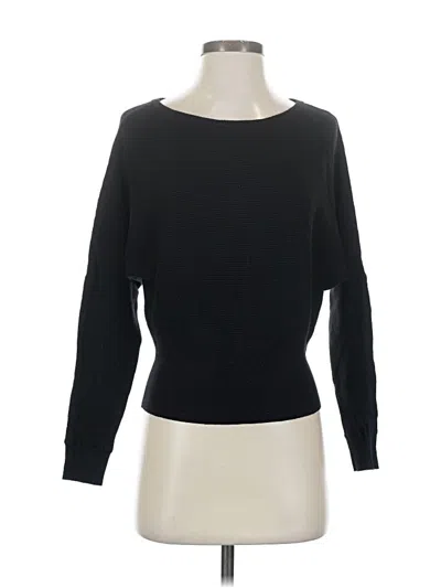 Pre-owned Express Long Sleeve Top Black Boatneck Tops