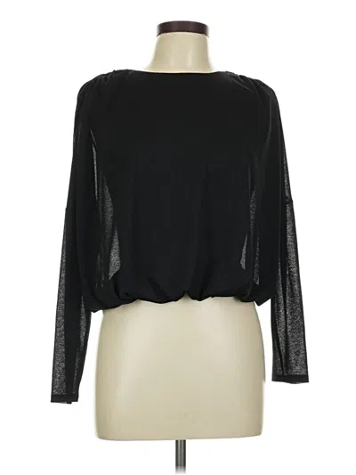 Pre-owned Express Long Sleeve Top Black Boatneck Tops