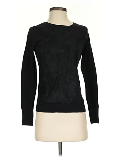 Pre-owned Express Long Sleeve Top Black Boatneck Tops