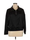 Express Long Sleeve Top Black Collared Neckline Tops In Black