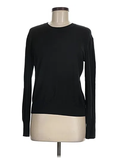 Pre-owned Express Long Sleeve Top Black Crew Neck Tops