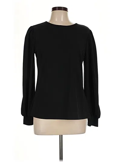 Express Long Sleeve Top Black Crew Neck Tops