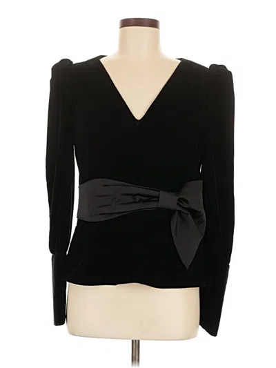 Pre-owned Express Long Sleeve Top Black Sweetheart Neckline Tops