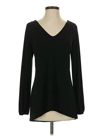 Pre-owned Express Long Sleeve Top Black V-neck Tops
