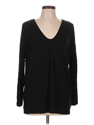 Pre-owned Express Long Sleeve Top Black V-neck Tops