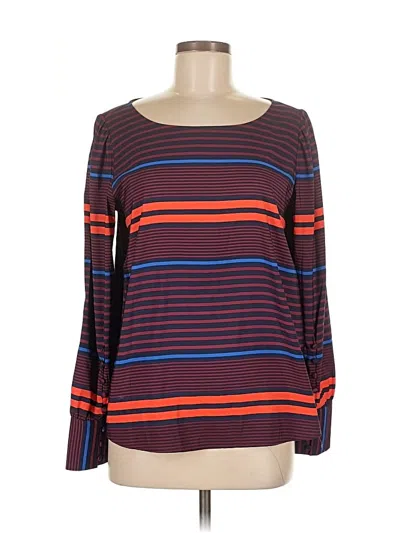 Pre-owned Express Long Sleeve Top Brown Boatneck Tops