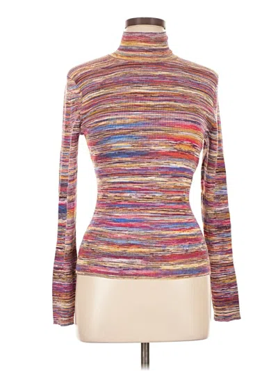 Pre-owned Express Long Sleeve Top Brown Turtleneck Tops
