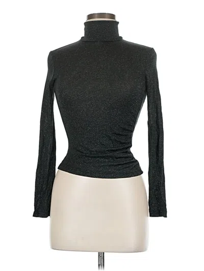 Pre-owned Express Long Sleeve Top Gray Turtleneck Tops