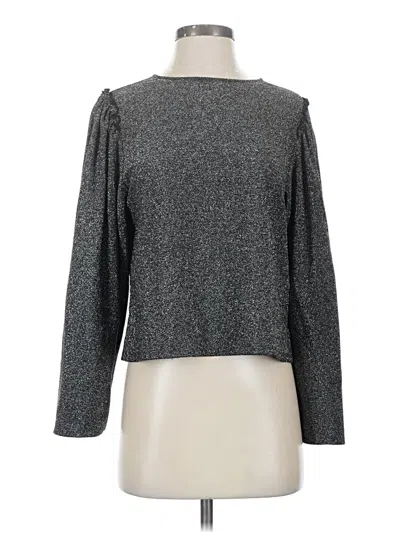 Pre-owned Express Long Sleeve Top Gray Turtleneck Tops
