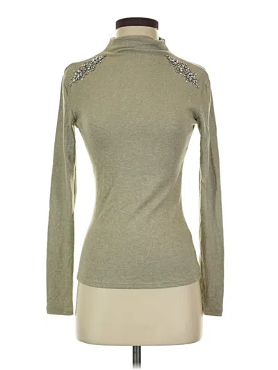 Pre-owned Express Long Sleeve Top Green Turtleneck Tops
