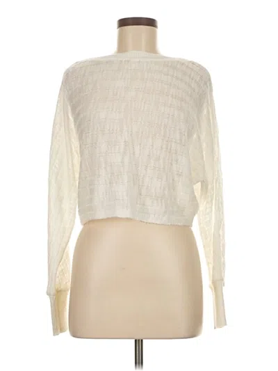 Pre-owned Express Long Sleeve Top Ivory Turtleneck Tops