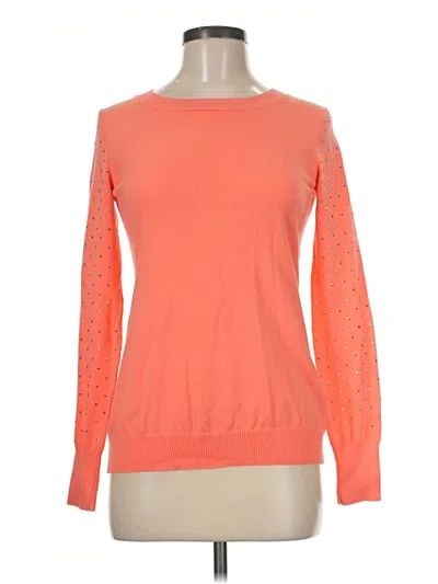 Pre-owned Express Long Sleeve Top Orange Boatneck Tops